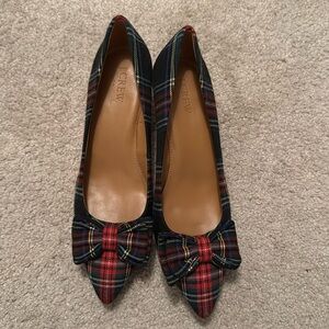 JCrew Tartan Pumps